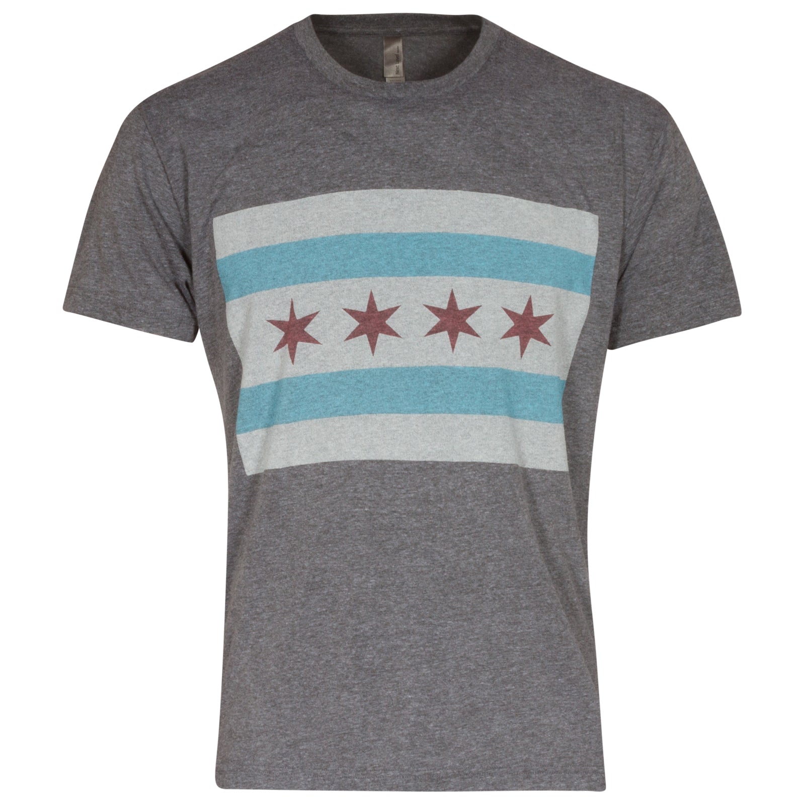 New Men's Chicago Flag T-Shirt USA Patriots Chi Town Outdoor Sports Tee  Shirt