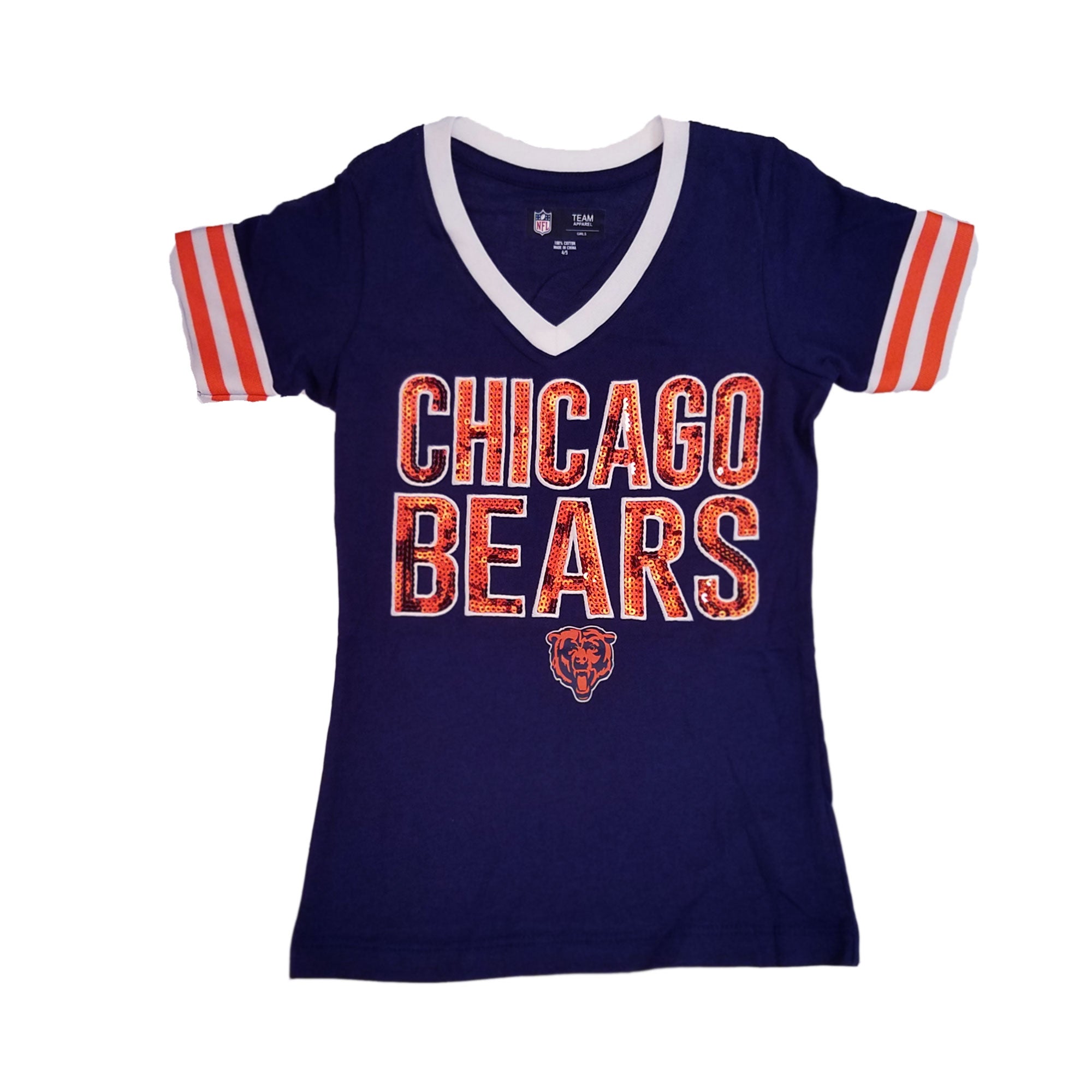 Chicago Bears Youth Navy w/ Striped 