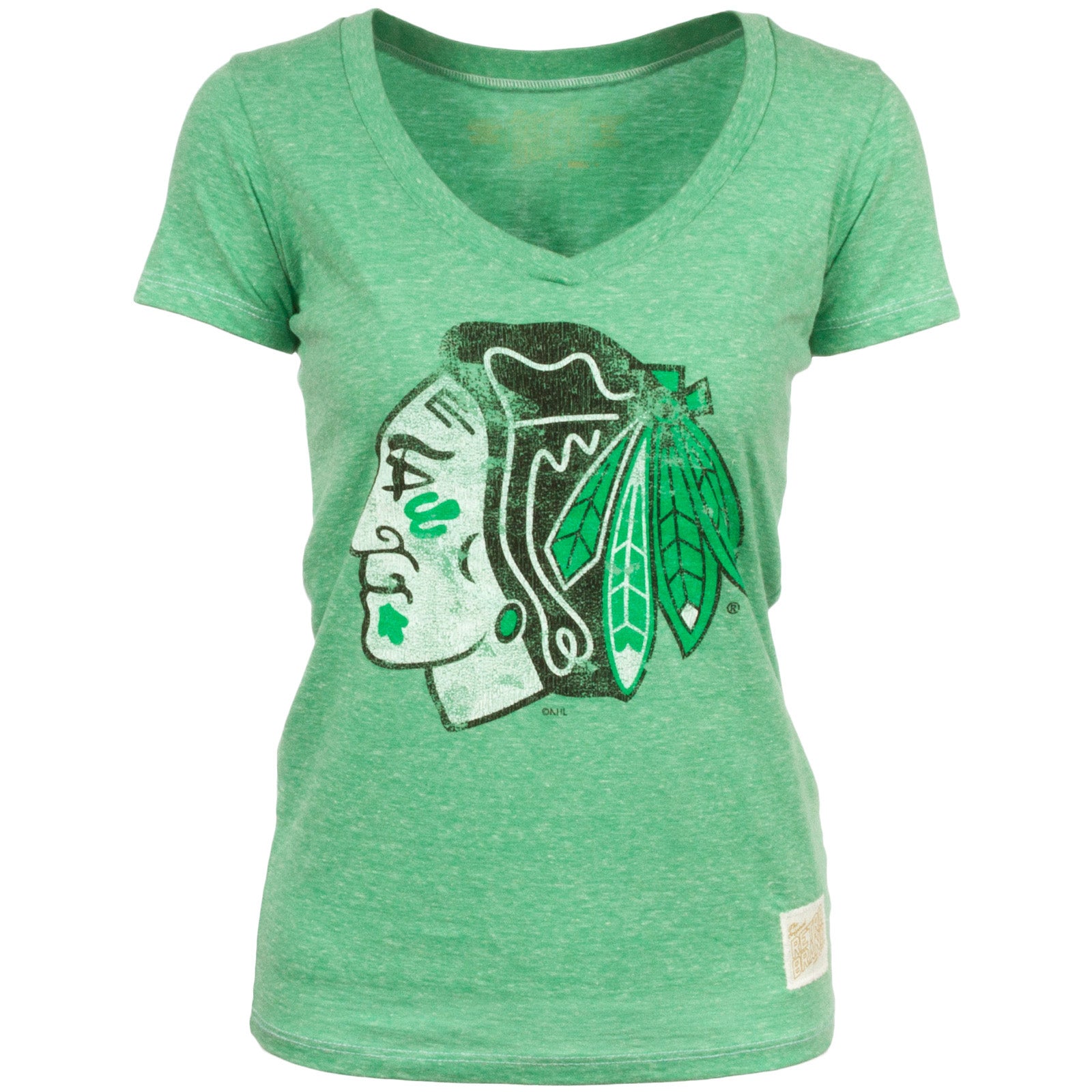 chicago blackhawks green t shirt