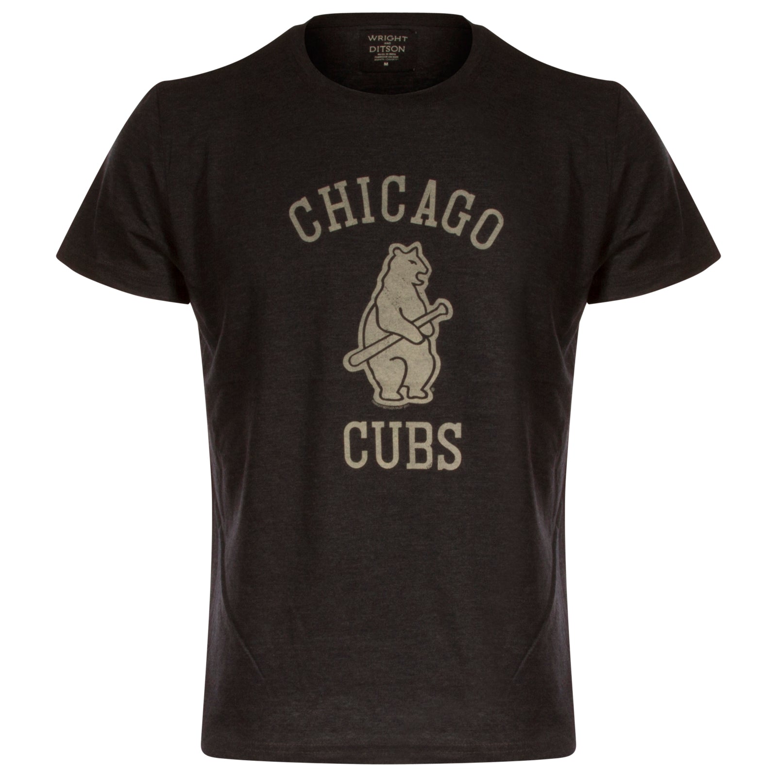 CHICAGO CUBS NEW ERA MEN'S 1914 NAVY AND WHITE GRADIENT TEE in
