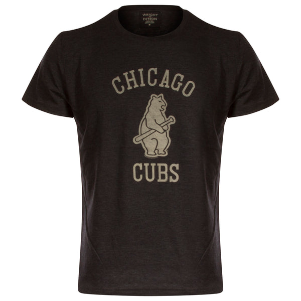 Chicago Cubs Grey Crawl Bear Stitches Crew - Clark Street Sports