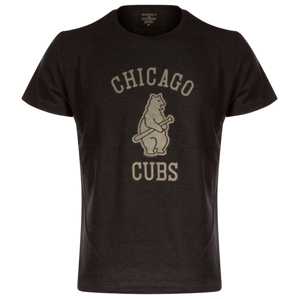 47 Chicago Cubs Grey Throwback Super Rival Short Sleeve T Shirt