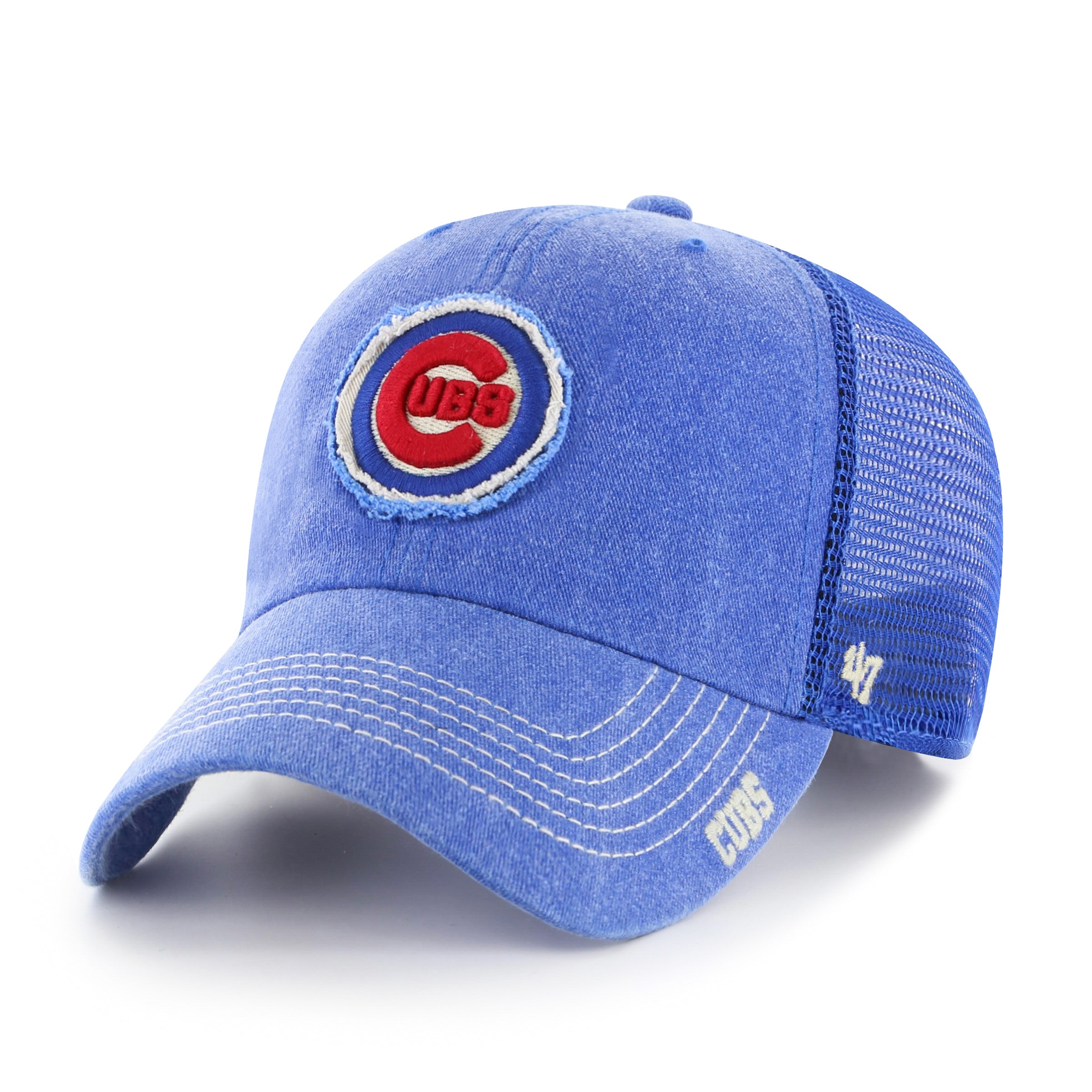 Chicago Cubs Logo Red 47' MVP Adjustable Hat - Youth - Clark Street Sports