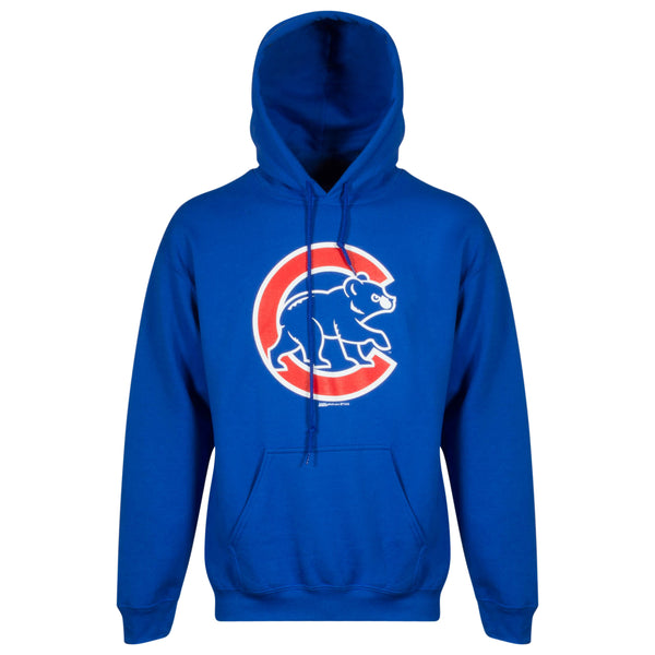 Men's '47 Light Blue Chicago Cubs Trifecta Shortstop Pullover Hoodie Size: Large