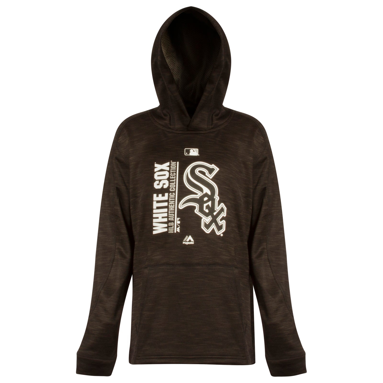 MLB Team Apparel Youth Chicago White Sox Black Pullover Hoodie