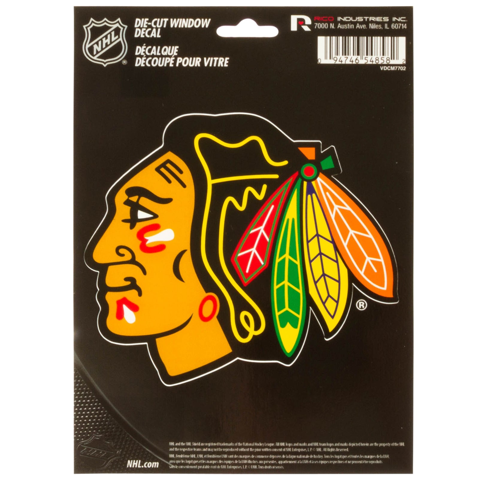 Chicago Blackhawks Primary Team Indian Head Logo Patch