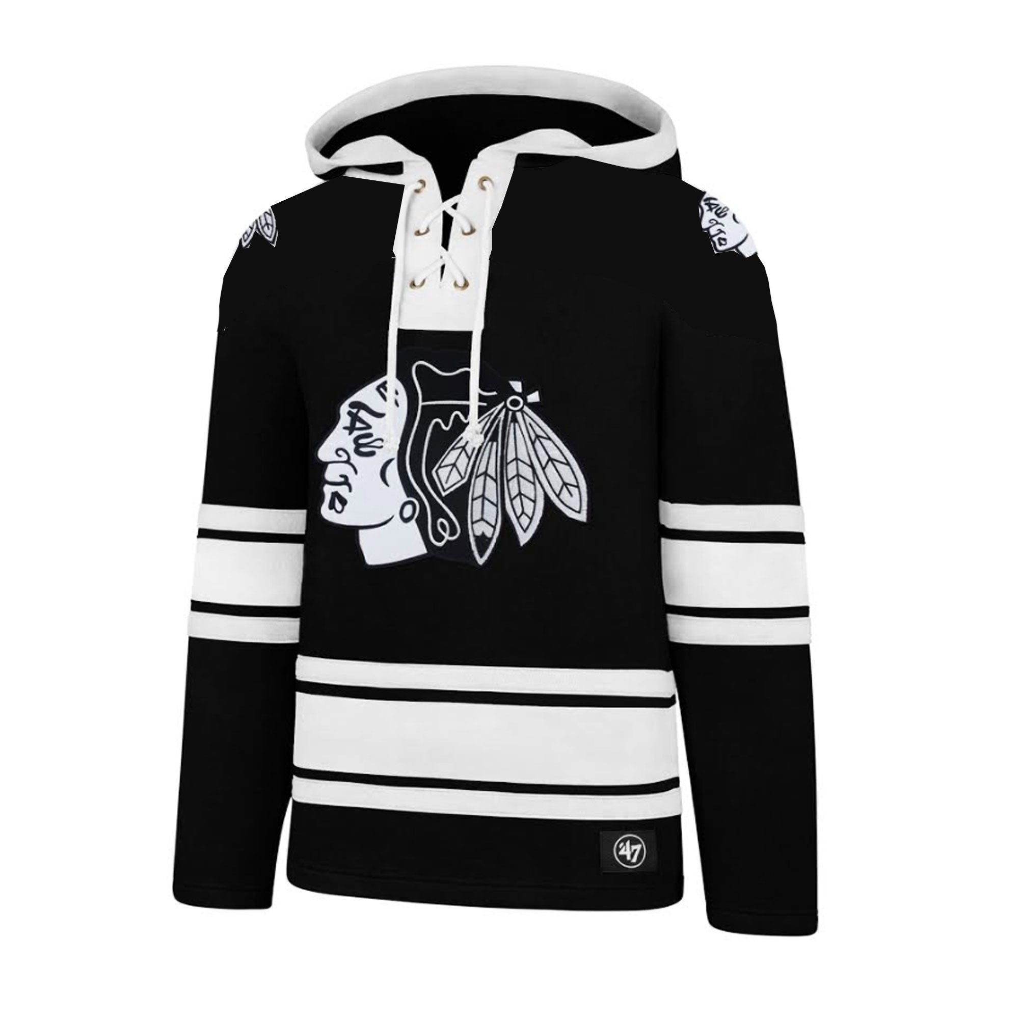 white chicago blackhawks hoodie