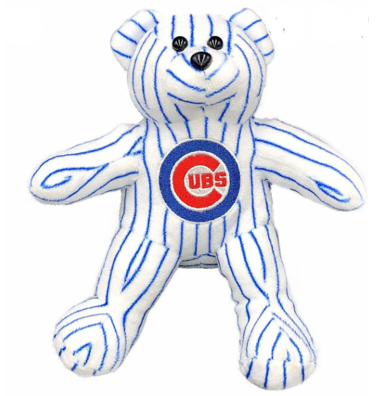 Chicago Cubs Pinstripe Solid Bear - Clark Street Sports