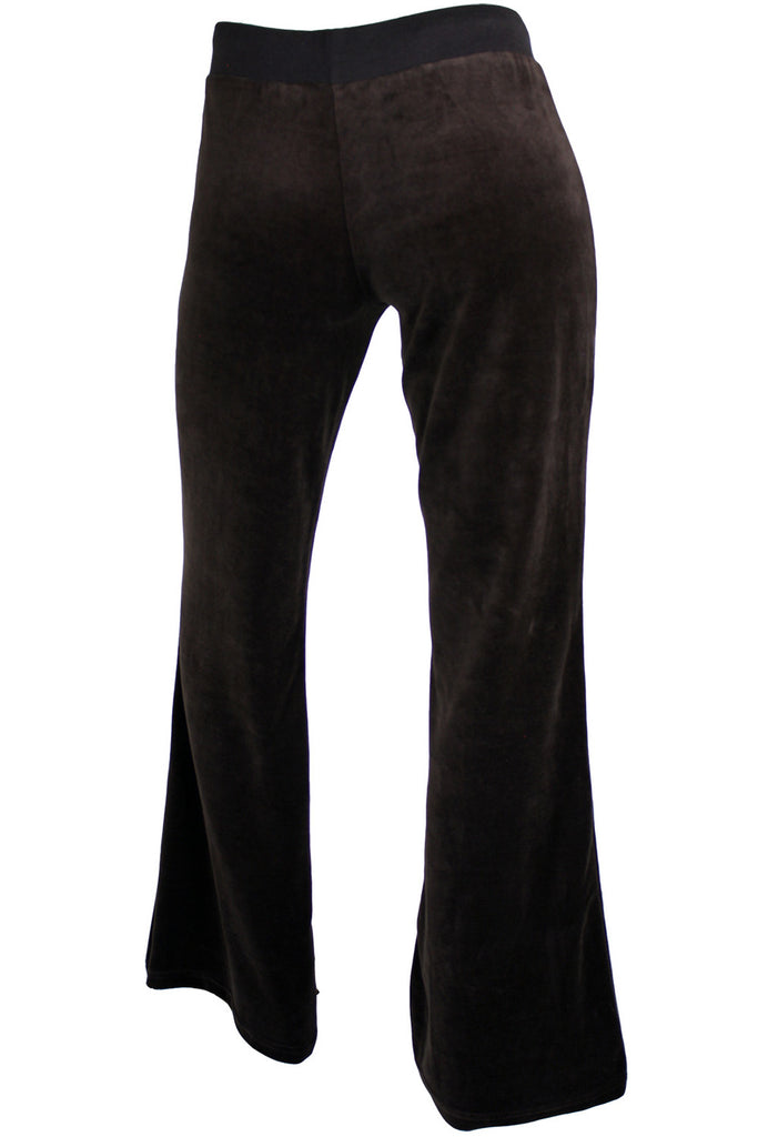 Womens Brown Velour Pants | Sweatpants | Sweatsedo