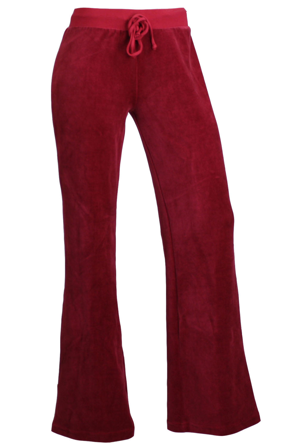 Womens Burgundy Velour Pants | Sweatpants | Sweatsedo