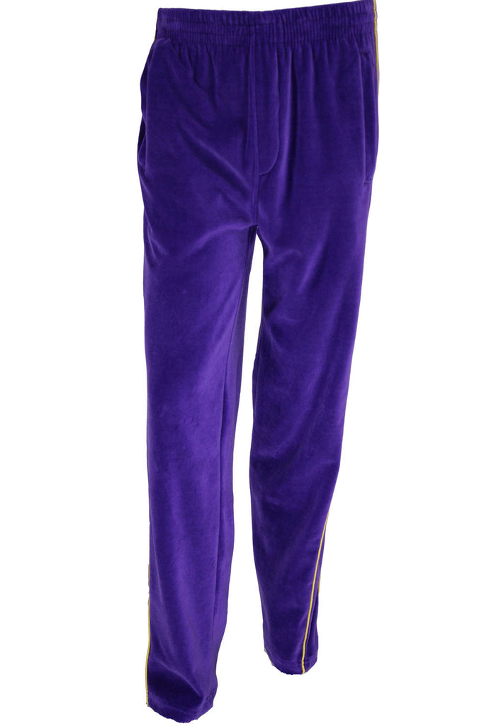 Mens Purple Velour Pants | Sweatpants | Sweatsedo