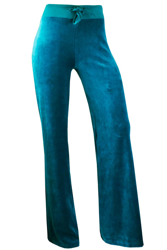 Teal Velour Pants Sweatpants Sweatsedo   TealPantsfront Copy 580x 