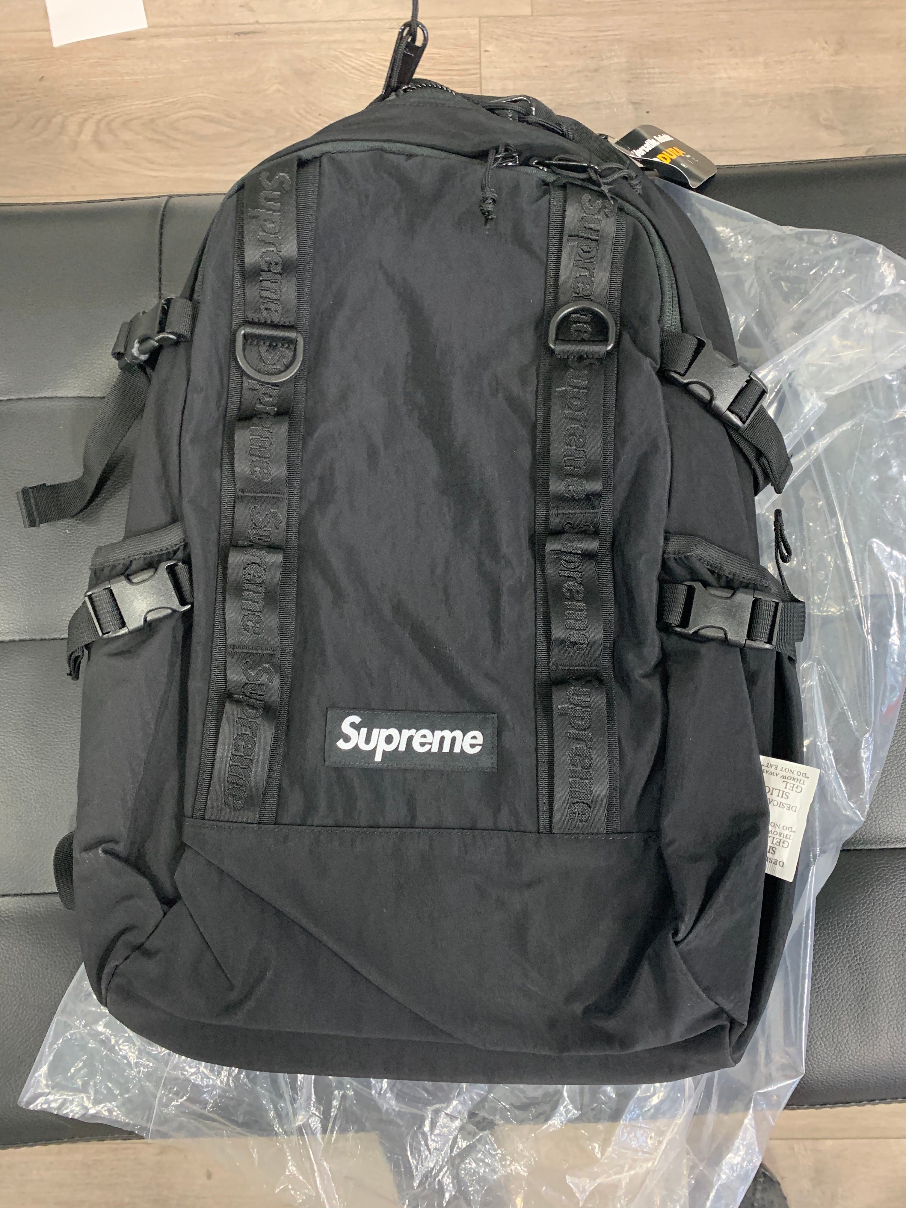 supreme backpack black fw20