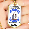 Image of For The Fishing Dad -Fathers Day Gift-Gift For Grandfather-Personalized Gifts For Him-Dads Birthday Gift-Sports Dad-Necklace For A Step Dad
