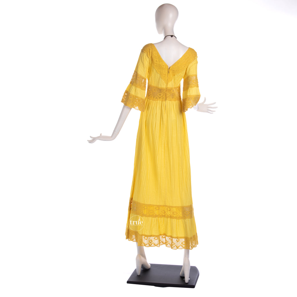 yellow mexican dress