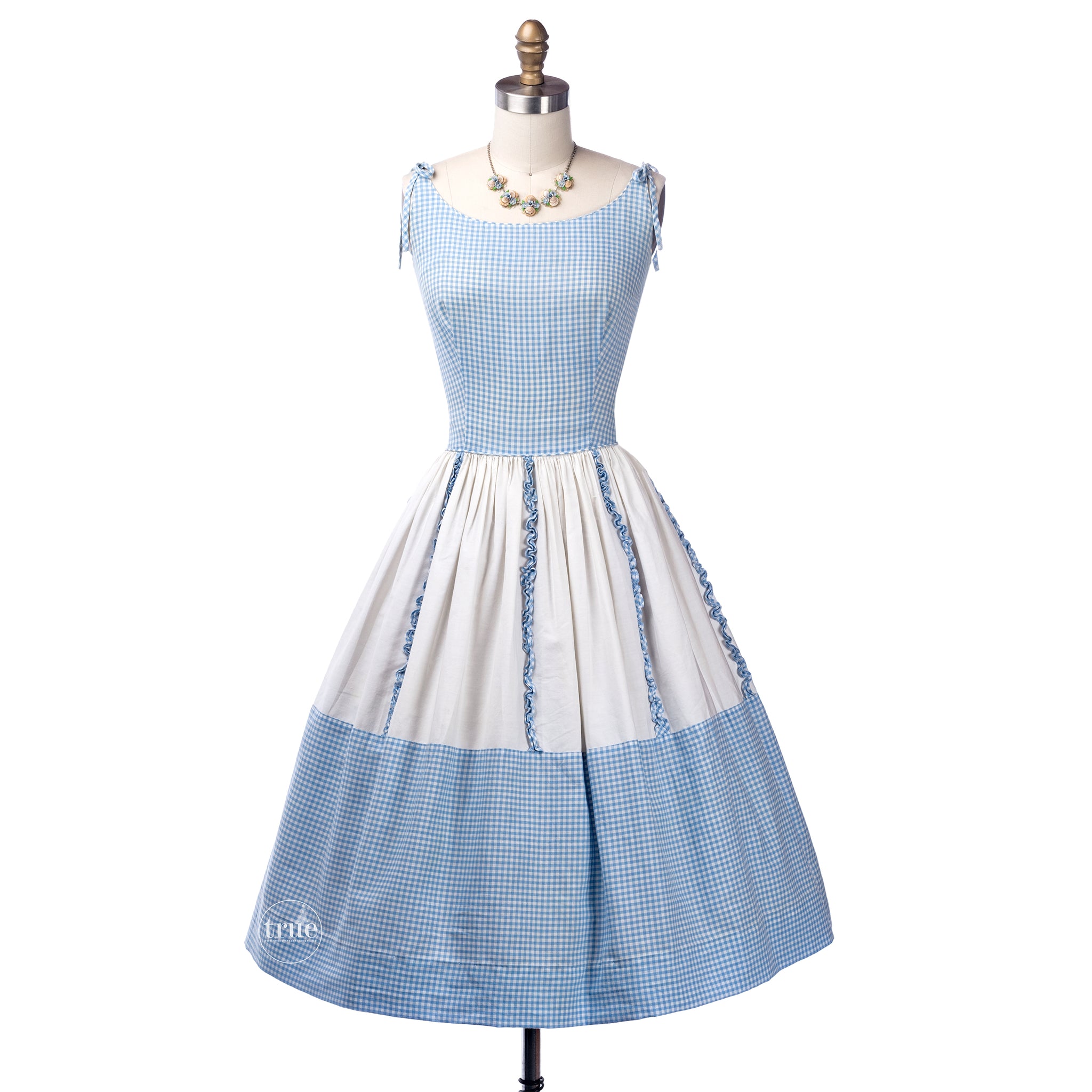 50s fold over bardot dress