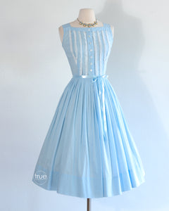 light blue 50s skirt