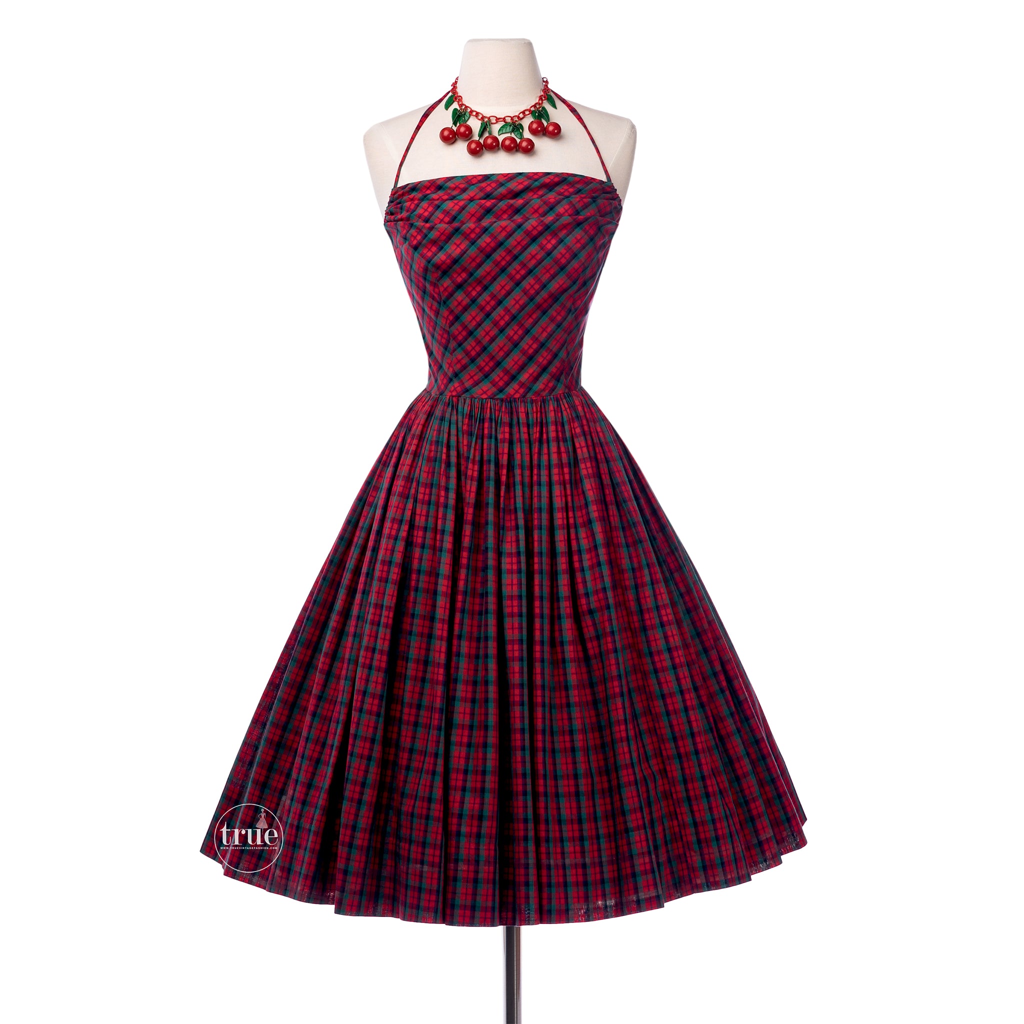 vintage tartan dress