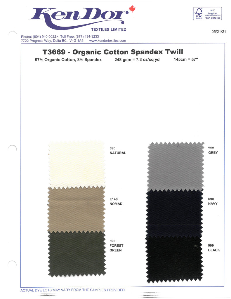 T3288 - Organic Cotton Double Gauze