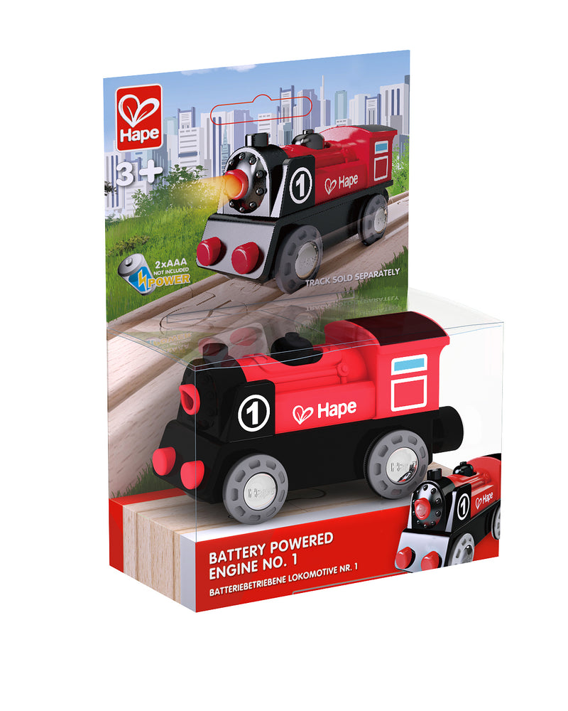 Hape Battery Powered Engine Train Set and Pepe Pull Along Toy