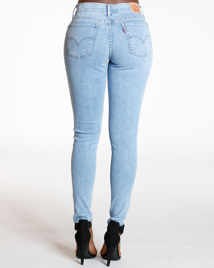 levi's 710 super skinny light blue