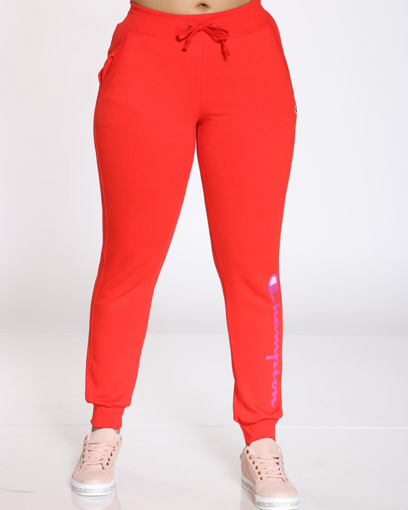 champion joggers womens red