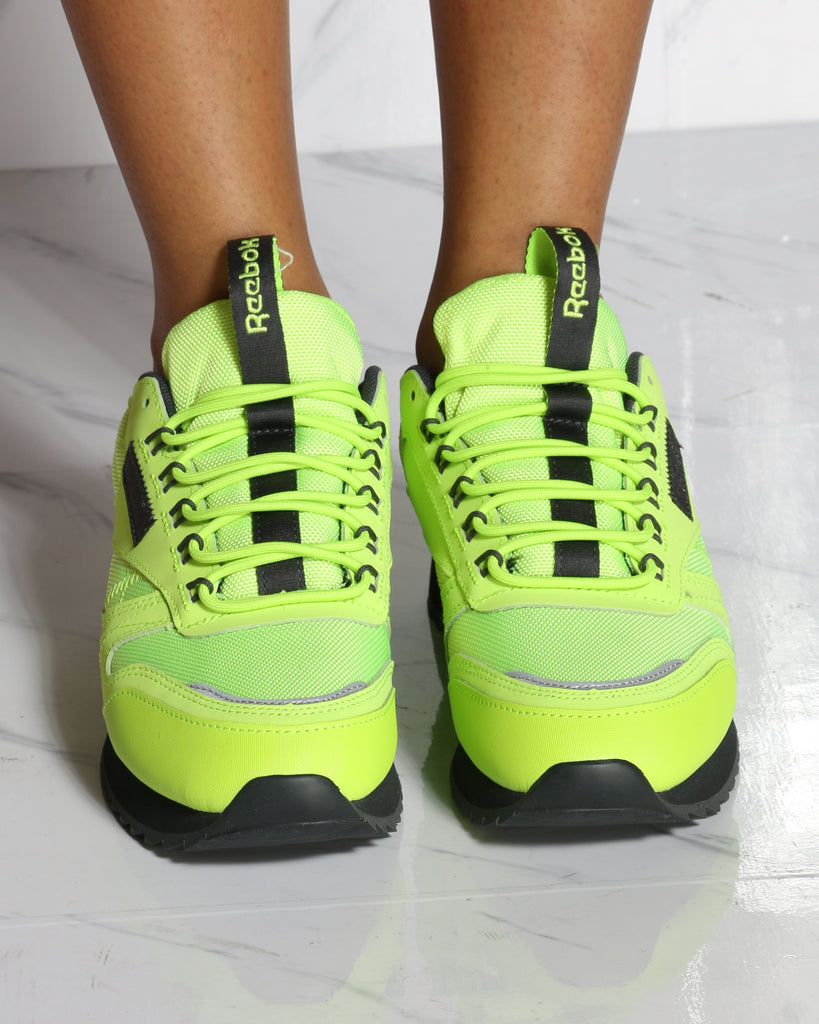 reebok classic lime green