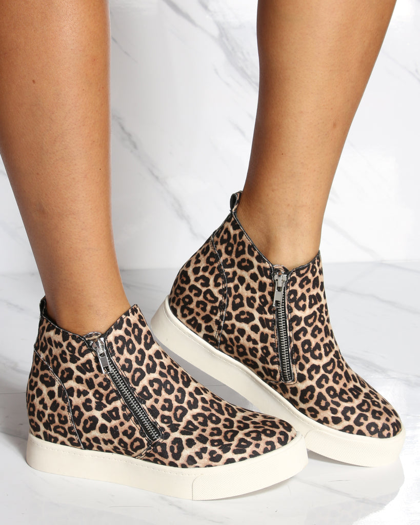 womens hidden wedge trainers