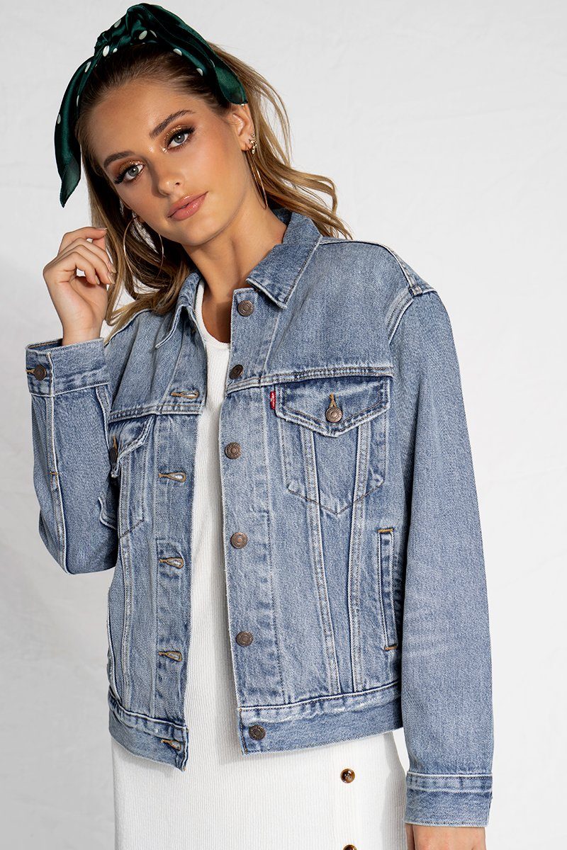  EX BOYFRIEND TRUCKER DENIM JACKET Dissh