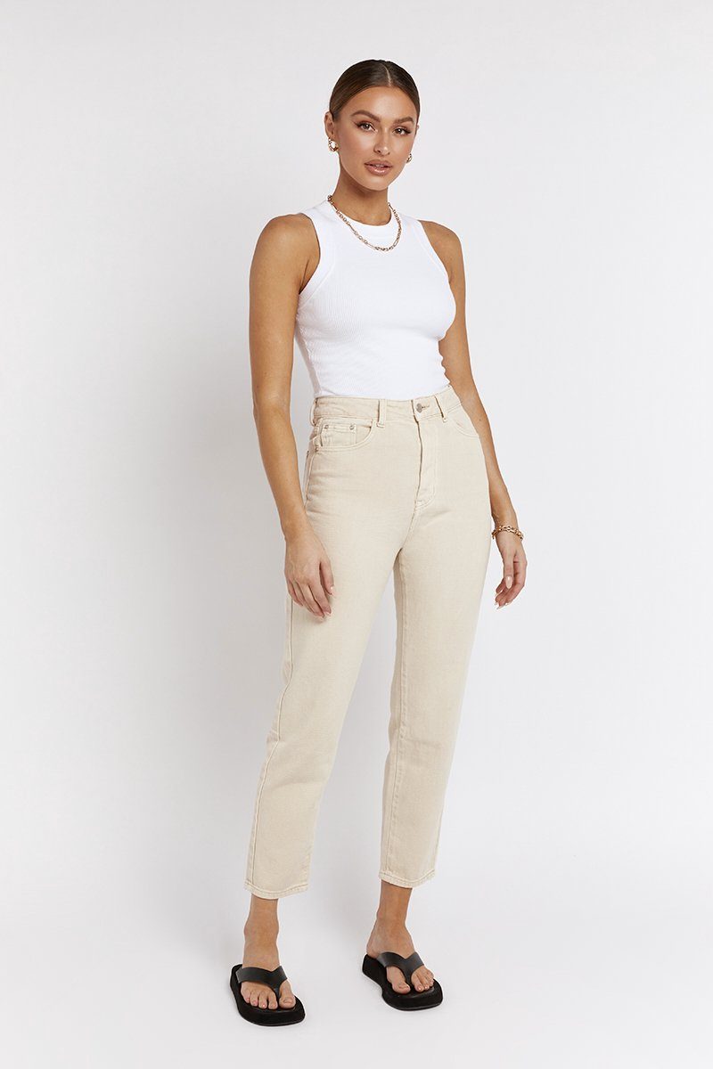 beige jean