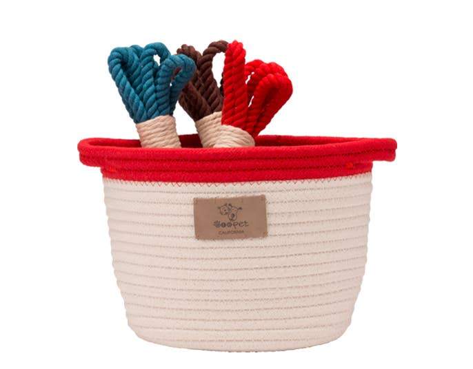 rope toy basket