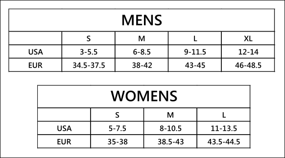 Keen Insole Size Chart