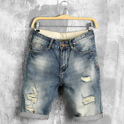 Men S Urban Destroyed Ripped Jean Shorts Authentic Lifestyle