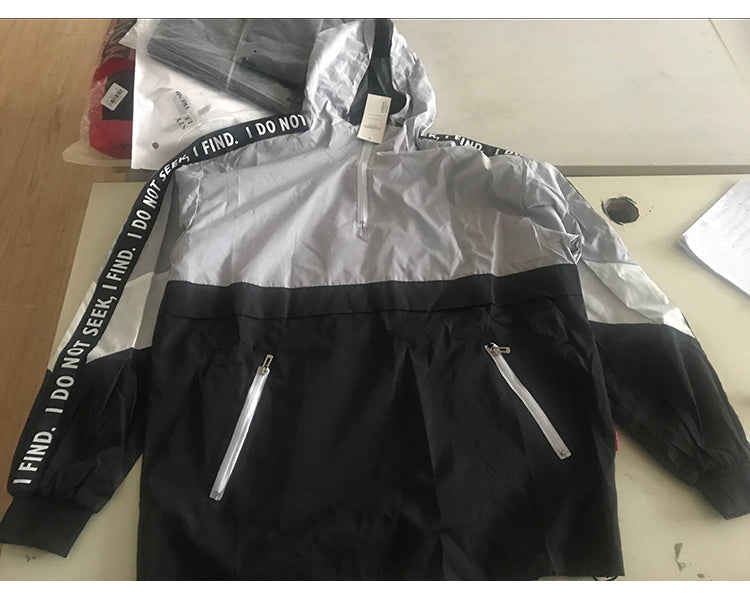 I Do Not Seek Patchwork Windbreaker Jacket Authentic Lifestyle