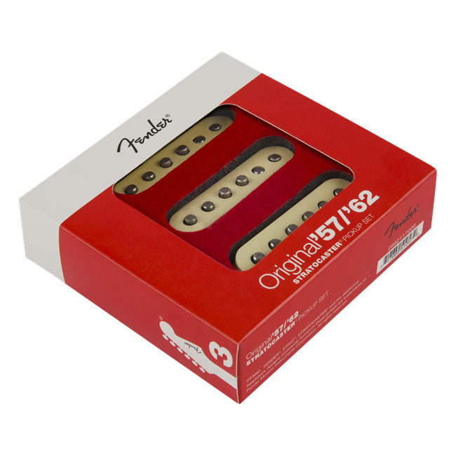 NEW! Genuine Fender Stratocaster Original 57/62 Pickup Set White (099-2117-000) - Zdjęcie 1 z 1