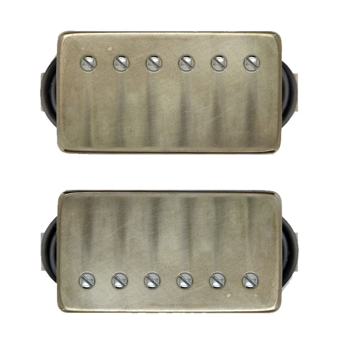 Bare Knuckle Stormy Monday Humbucker Pickup Set 50mm Aged Nickel Covers