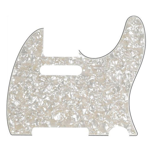 telecaster pickguard white pearl