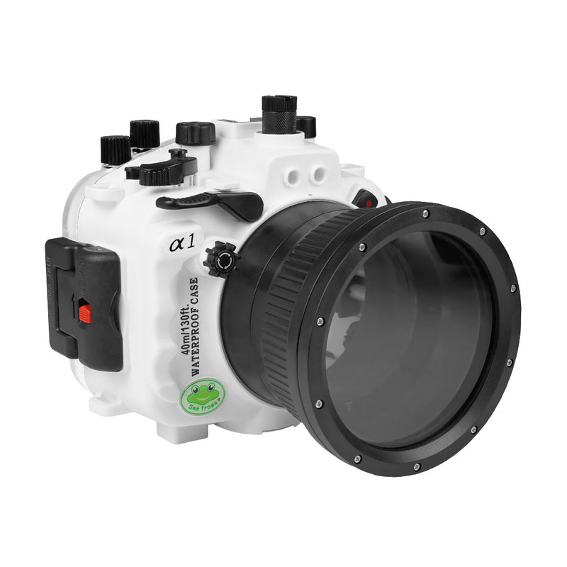 zakdoek Bezwaar paling Sony A1 UW camera housing kit with 6" Dome port V.7 Surf (Including st –  seafrogs