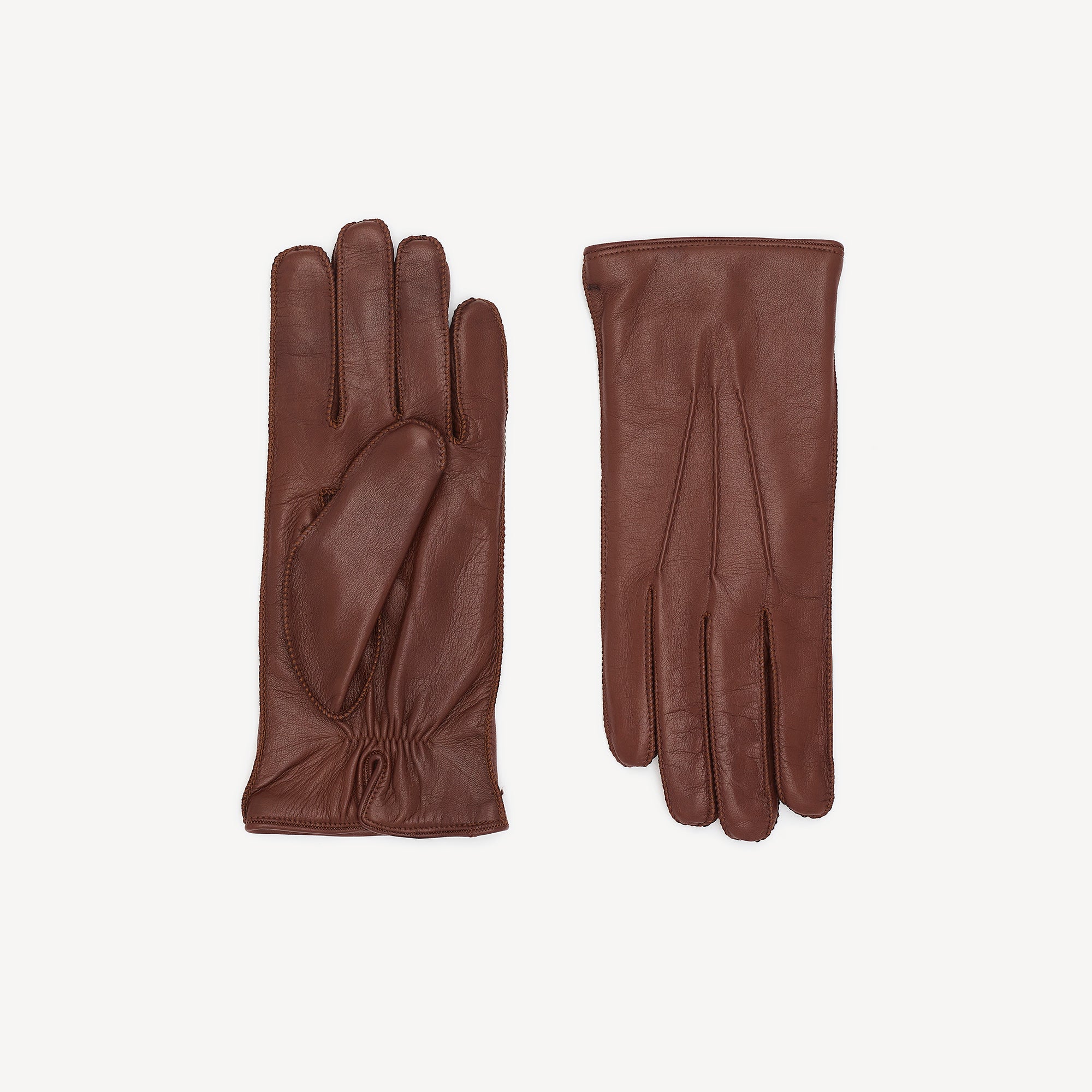 Gants cuir homme doublés cachemire