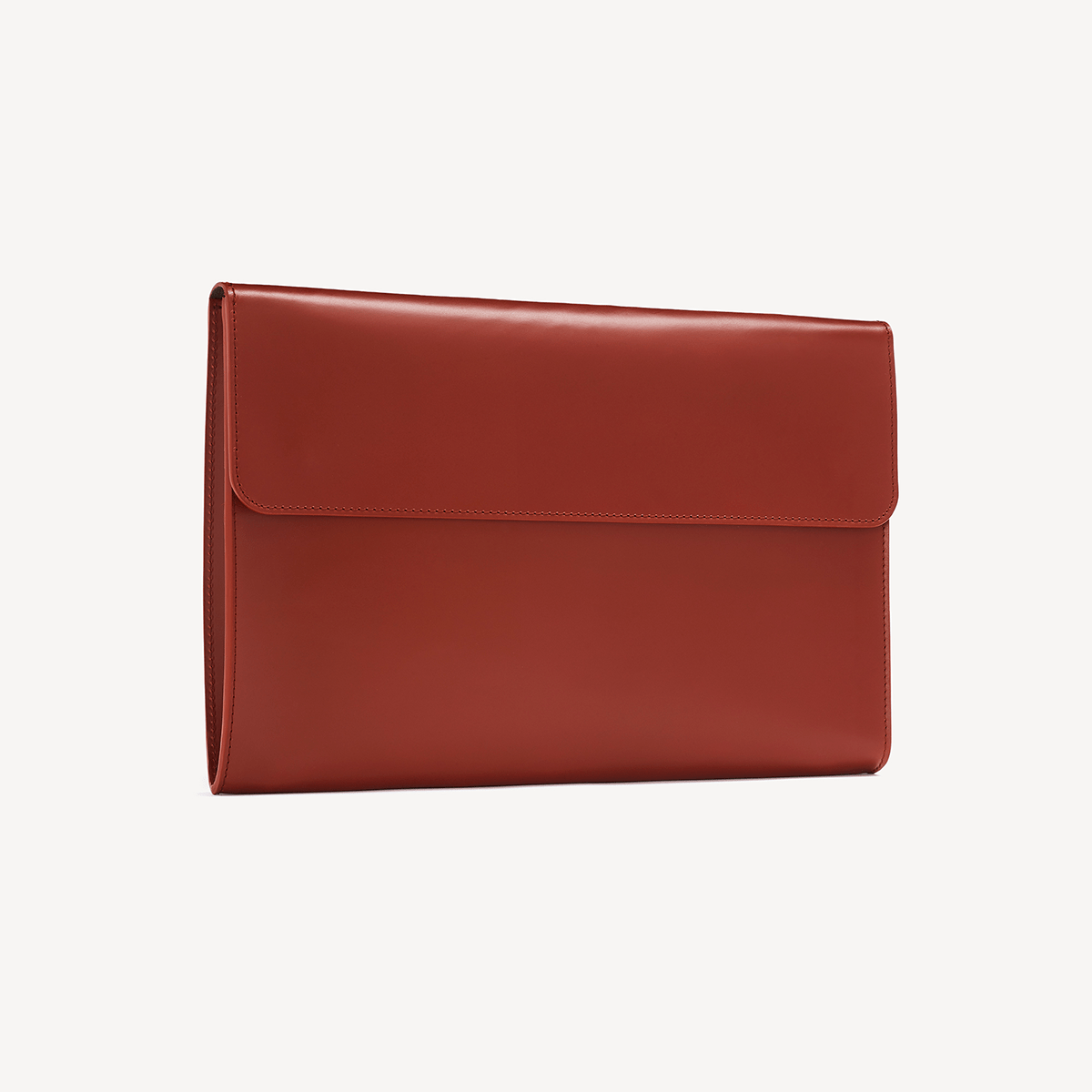 Eton Document Holder - Chestnut with Green suede lining