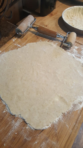 Healthy flaky rolled gluten free pie crust