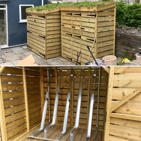 bike shed garden