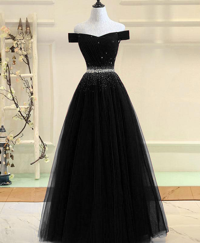 black long prom dresses