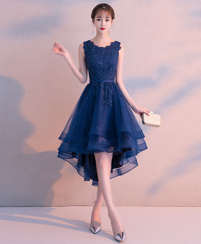 shopluu Blue Sweetheart Tulle Lace Long Prom Dress Blue Tulle Formal Dress US 4 / Custom Color