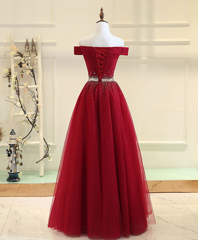 long gown maroon