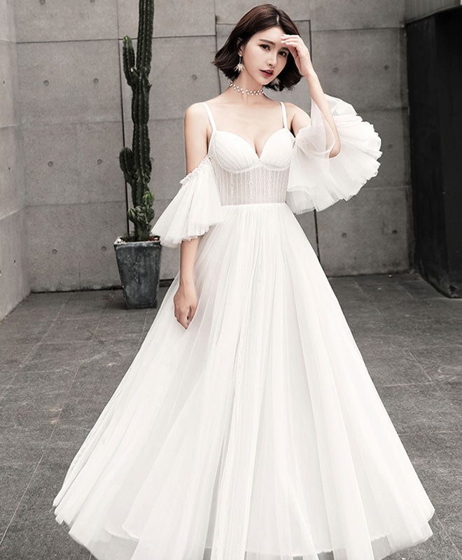 white long gown designs