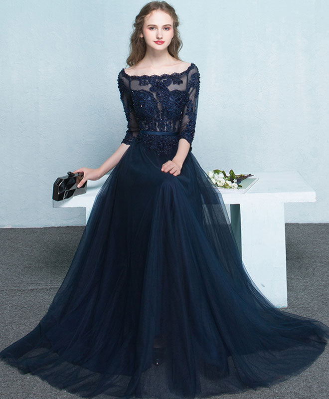 Yde rail dark blue long sleeve prom dress pinterest cocktail online
