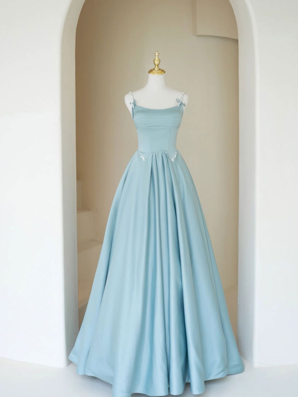 Elegant light blue lace bridesmaid dresses,A-line prom dress · Dreamy Dress  · Online Store Powered by Storenvy