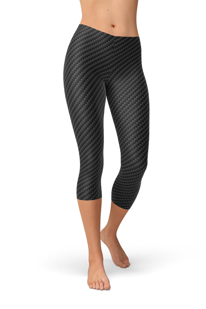 Black Carbon Fiber Women's Capri – Satori Stylez