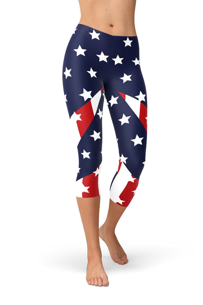 The Patriot American Flag Capris – Satori Stylez